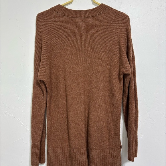 Abercrombie & Fitch Women's Small Tunic Sweater Neutral Nylon Blend Winter Fall - Picture 2 of 5